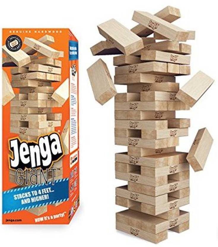 Jenga GIANT Genuine Hardwood Game GIANT Genuine Hardwood Game . Buy