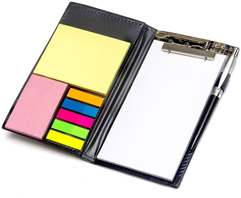 R H lifestyle sticky note memo pad 50 Sheets memo pad in diary style, 6 Colors(Set Of 1, Multicolor)