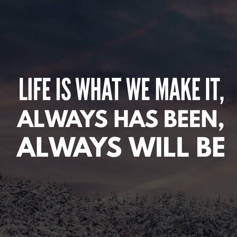 life is what we make it sticker poster|Motivational Poster