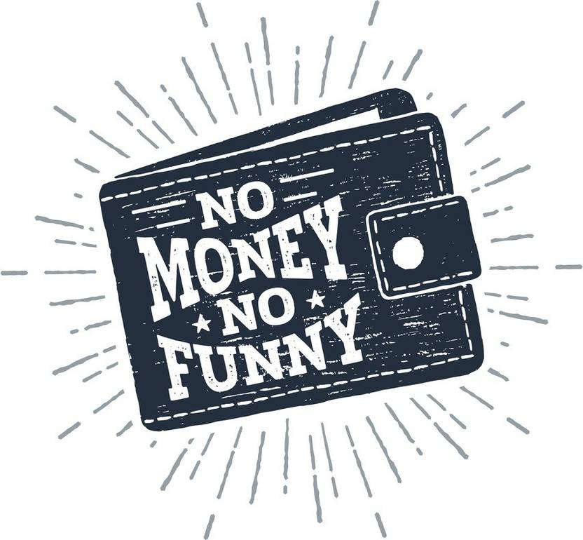 no money no funny sticker posterMotivational PosterInspirational