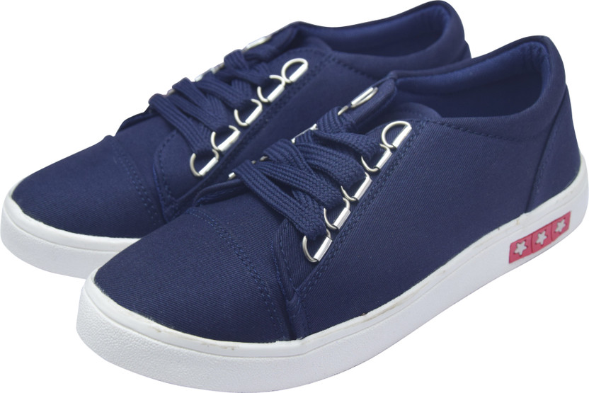 Navy blue casual shoes womens clearance