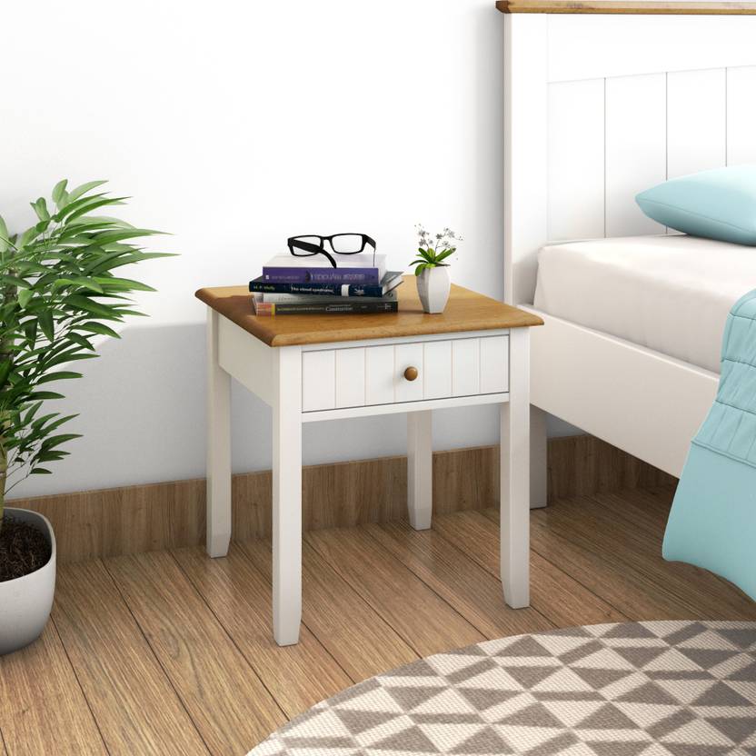 Flipkart Perfect Homes Songo Solid Wood Bedside Table Price in India