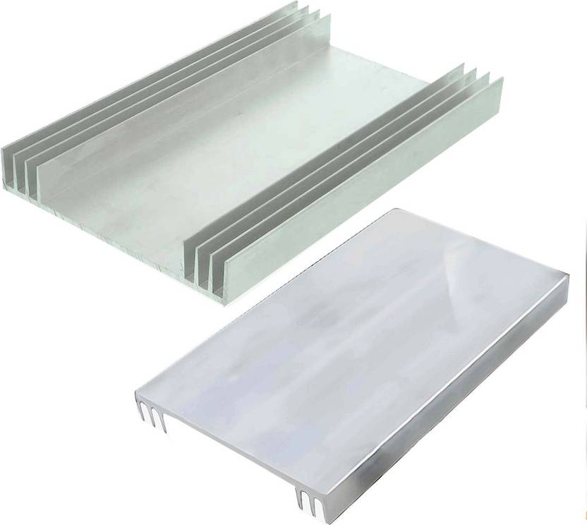 TRP Traders 2 PCS of Heat Sink, Aluminum Base Plate for 20W/ 30W/ 50W