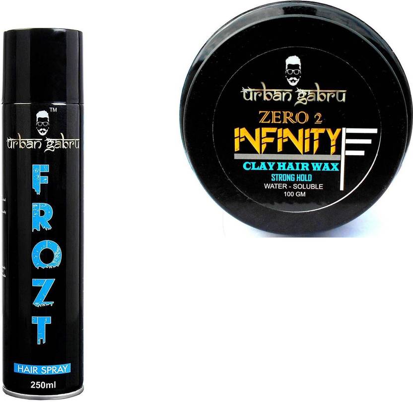 Urban Gabru Hair wax Zero to Infinity (100gm) & FROZT Hair Spray(250ml