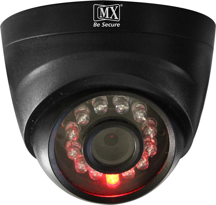 MX Dummy Fake Simulated Infrared IR LED Sensor Black Dome Wireless Security Camera With Red Light Realistic Looking CCTV Surveillance - Dummy3 MADE IN INDIA Security Camera(1 Channel)