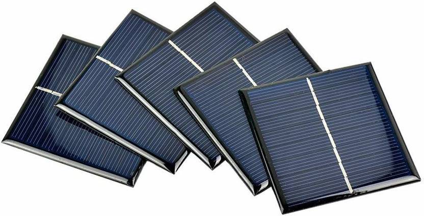Unique Bargains 5pcs 2V 40mA Poly Mini Solar Cell Panel Module DIY For Light Toys Charger 40mm X 40mm