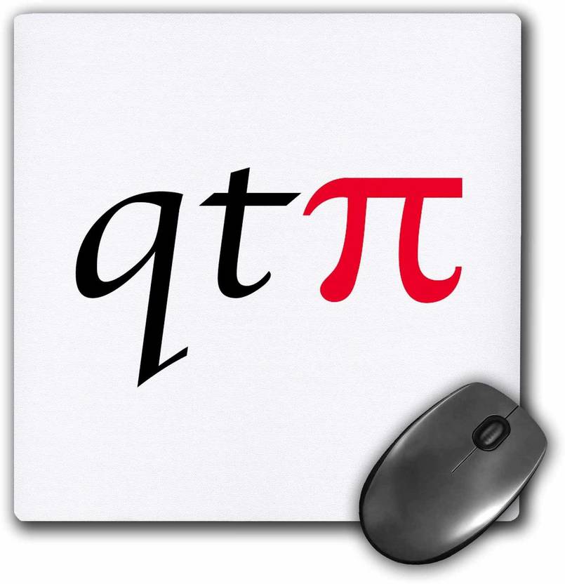 3dRose qt pi, Red Mousepad 3dRose