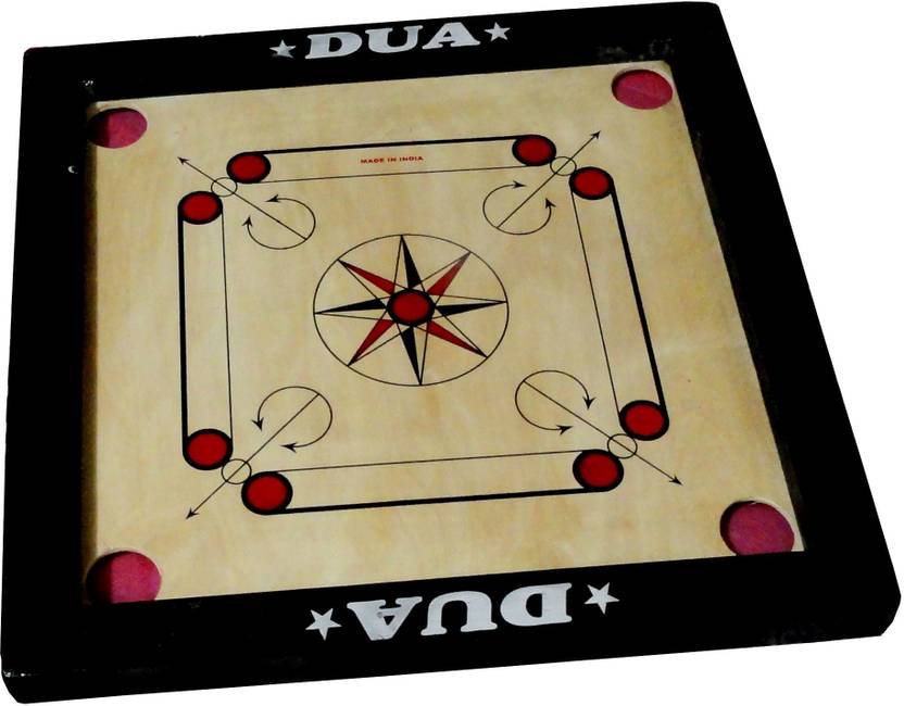 HRSGS DUA 20 Inch Carrom Board with Coins Striker and Powder 50.8 cm