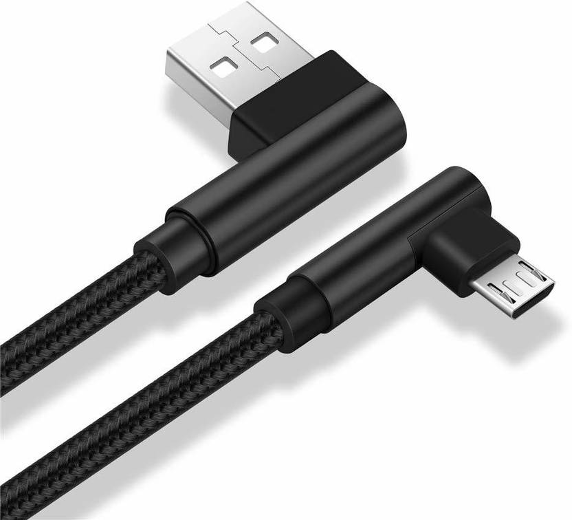 RHONNIUM ® 2.4A Micro USB Cable Android Charger Cable (L Shape & Straight) 2.4 A 1.2 m Micro USB