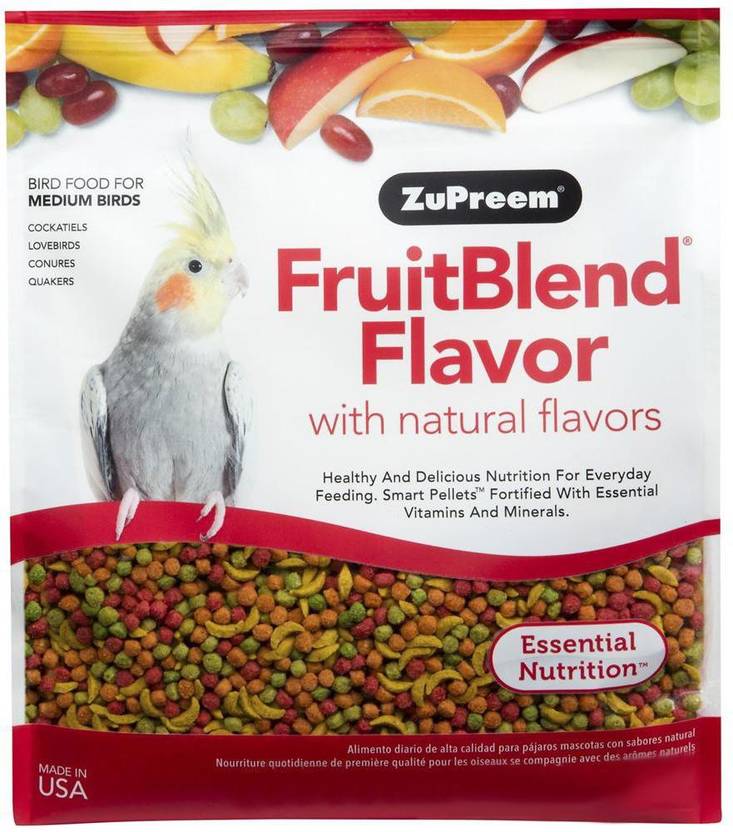 Zupreem FruitBlend Bird Food for Small Birds Fruit 0.397 kg Dry Young