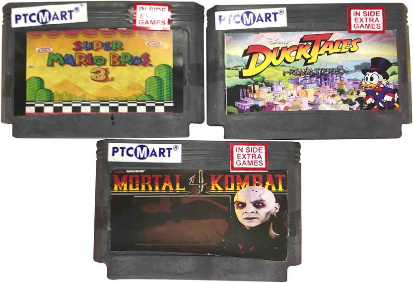 PTCMart 8 Bit Tv Video Game Cassette Including Mario3 , Ducktales