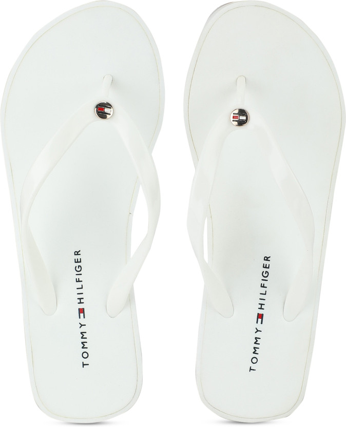 tommy hilfiger white wedges