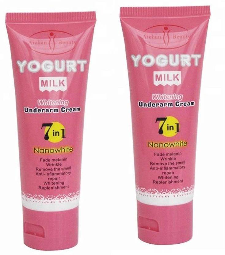 Aichun Beauty Yogurt Milk Whitening Underarm Cream Natural Herbal (2Pcs