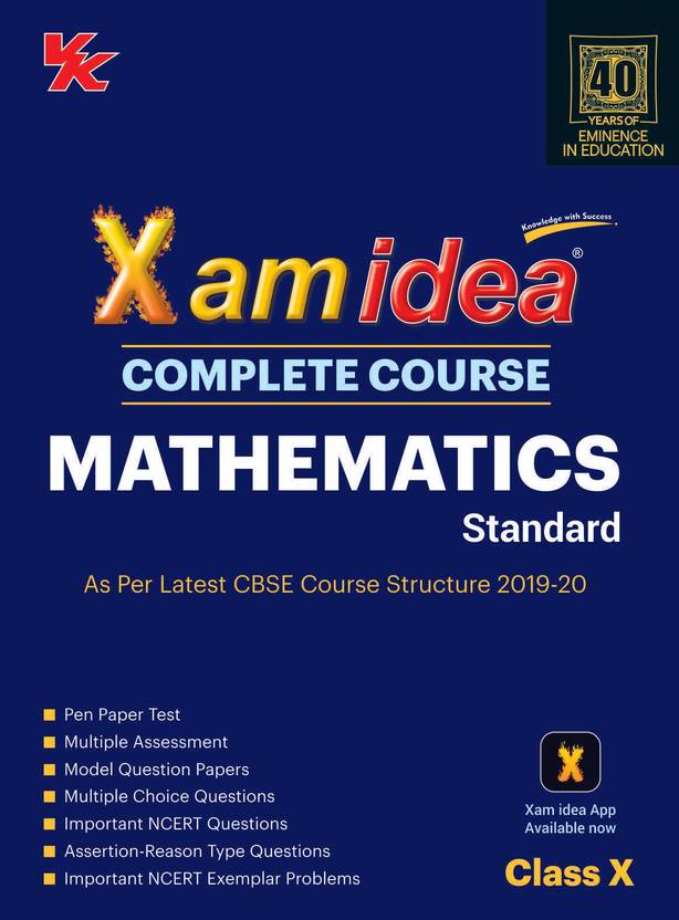 Xam Idea Complete Course Mathematics for Cbse Class 10 Buy Xam Idea