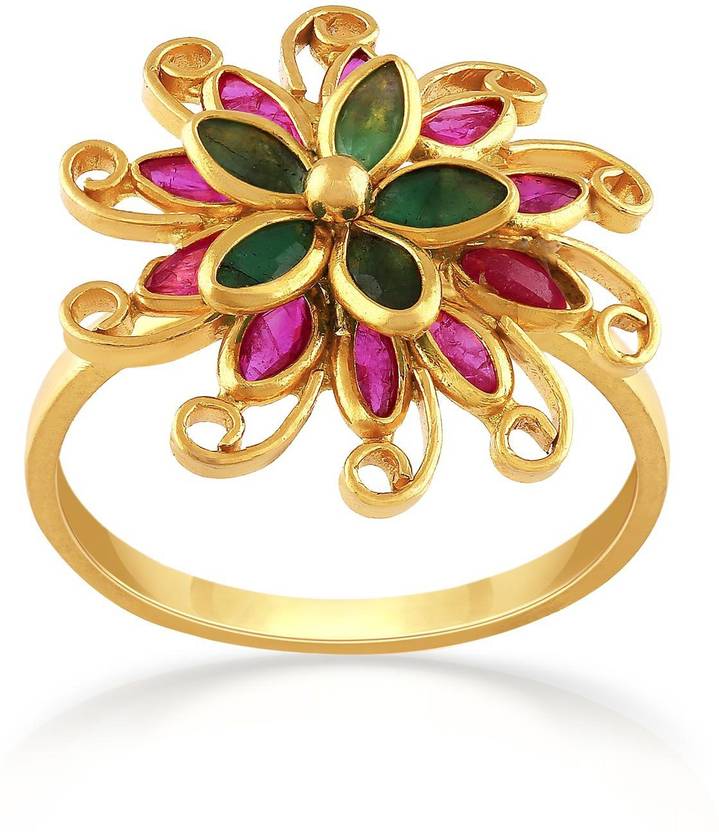 MALABAR GOLD & DIAMONDS MGAAAAAAAHAQ 22kt Emerald, Ruby Yellow Gold