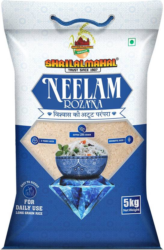 SHRI LAL MAHAL NEELAM ROZANA BASMATI RICE 5 KG Basmati ...