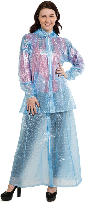 nomKLER Self Design Women Raincoat