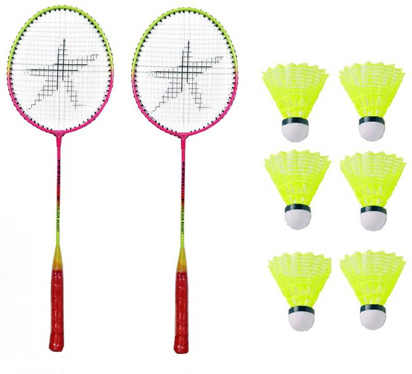 Star X Badminton Racket and Shuttle Pack of 6 Badminton Kit Buy Star