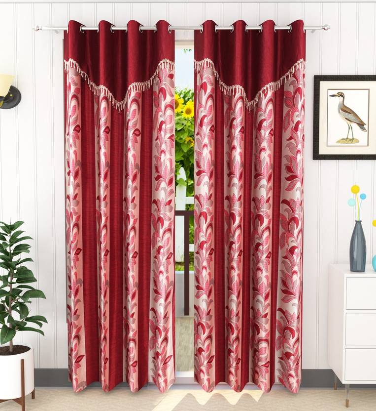 Flipkart SmartBuy 214 cm (7 ft) Polyester Door Curtain (Pack Of 2