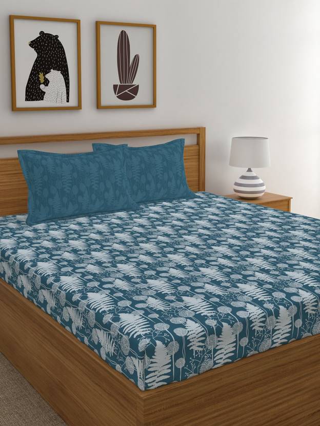 TRIDENT 120 TC Cotton Double Printed Bedsheet Buy TRIDENT 120 TC