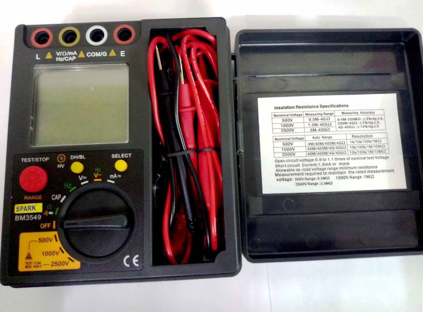 SPARK BM 3549 Digital insulation tester 500V/1000V/2500V Digital