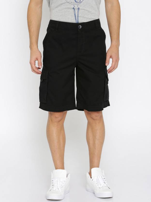 PUMA Solid Men Black Cargo Shorts - Buy PUMA Solid Men Black Cargo Shorts  Online at Best Prices in India 