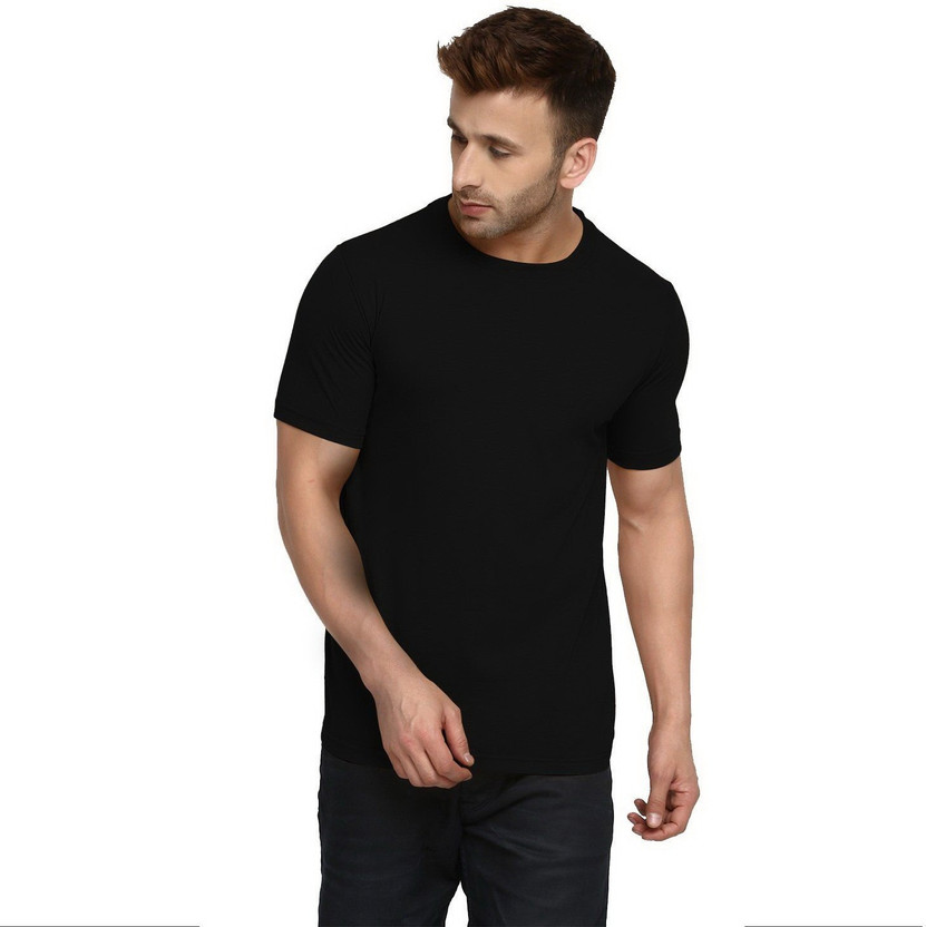 Plain black t shirt flipkart clearance