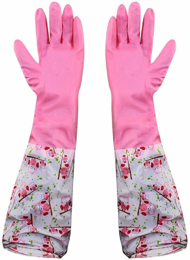 ALVIRO ALVIRO Reusable PVC Latex Hand Gloves for Kitchen Dish-Washing, Cleaning, Gardening Wet and Dry Glove(Free Size) - Flipkart Deal
