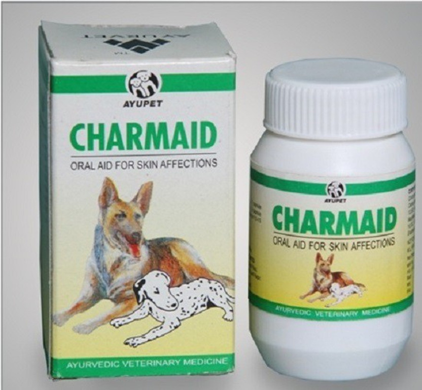 Ayupet Charmaid Aid For Skin Affections Ayurvedic Medicine For Dog - 30 Capsules Pet Health Supplements(30 Pieces)