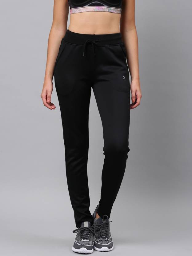 HRX by Hrithik Roshan Solid Women Black Track Pants Buy HRX by