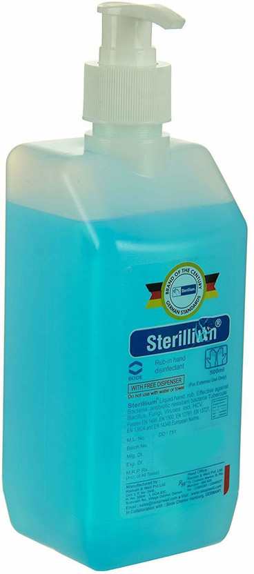 Sterillium Best quality  Hand Sanitizer Pump Dispenser(500 ml)