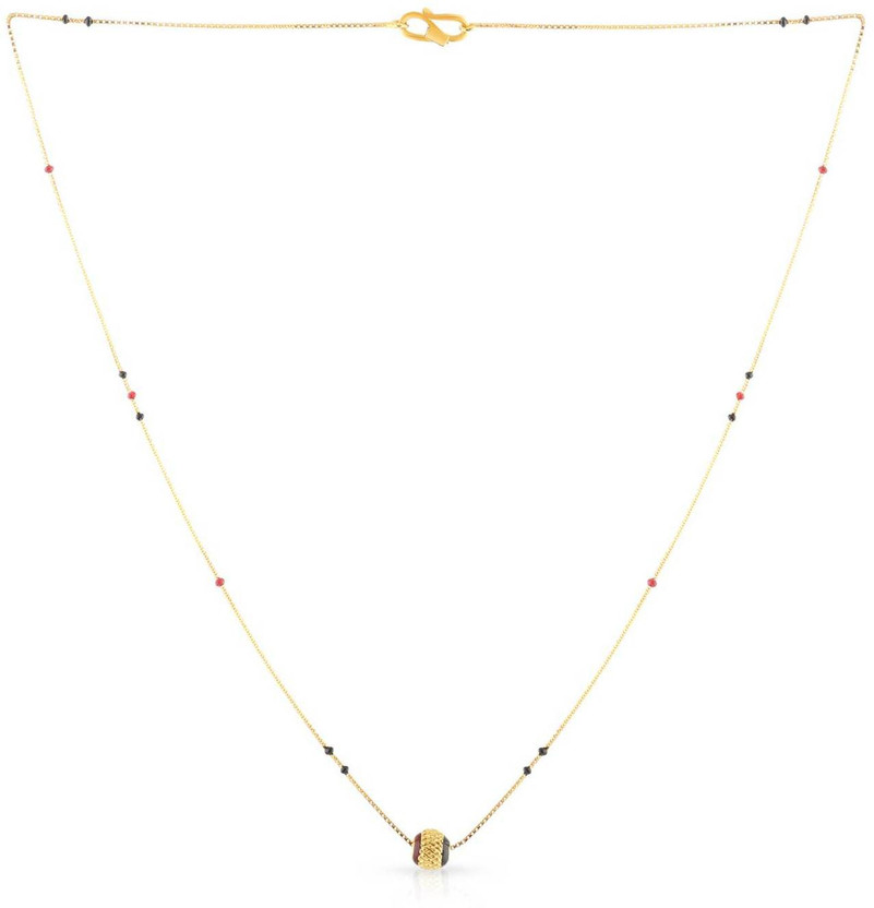 black beads mangalsutra in malabar gold