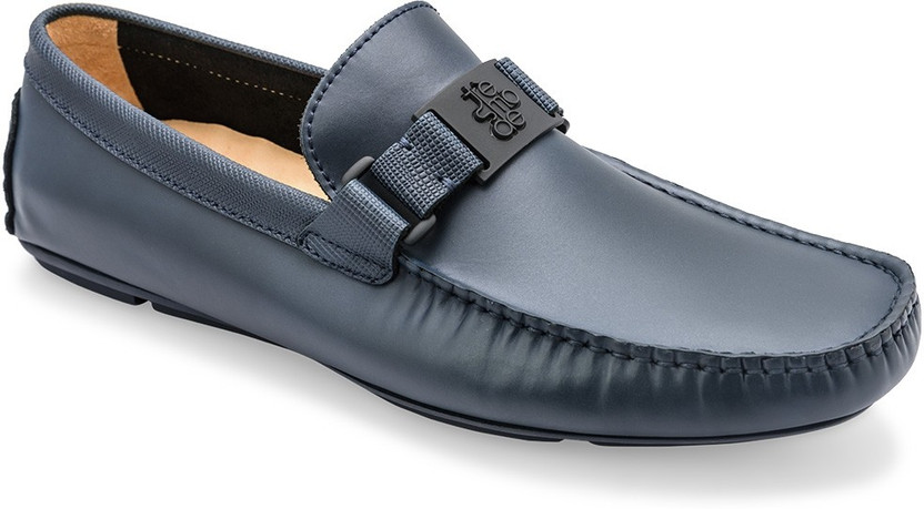 tresmode Leather Slip On Loafers For 