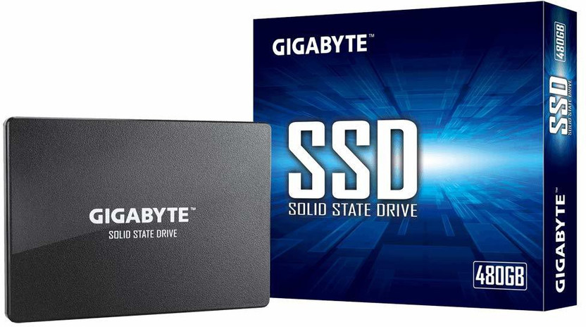 GIGABYTE GIGABYTE SATA SSD 480 GB Desktop, Laptop, All in One PC's Black SATA III Internal Solid State Drive (SSD) (GP-GSTFS31480GNTD)(Interface: SATA III, Form Factor: 2.5 Inch) - Flipkart Deal