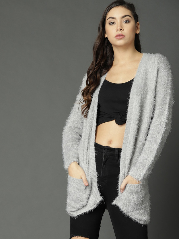 Buy Roadster Solid Casual Women Grey 