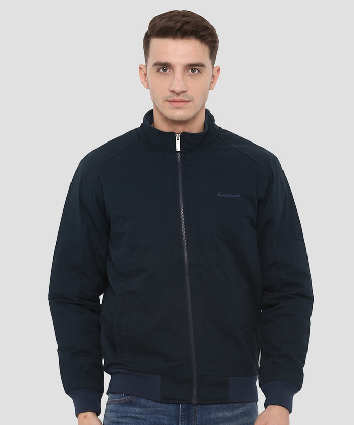 Full Sleeve Solid Men Leather Jacket 