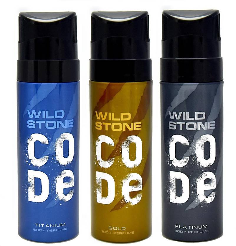 Wild Stone Code Platinum Gold Titanium combo Deodorant Spray - For Men ...
