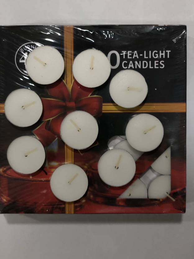 Fiesta Decor Tea Light Candles pack of 100 Unscented Candle Price in