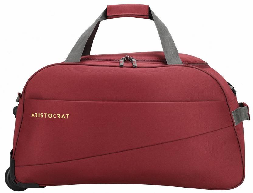 ARISTOCRAT ROOKIE DFT 52 (E) RED Duffel With Wheels (Strolley) Red Price in India