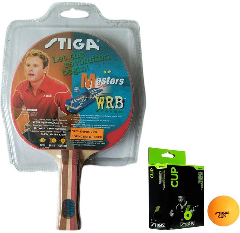 COSCO Stiga Masters** Table Tennis Racquet with Cup 40mm Ping Pong Ball