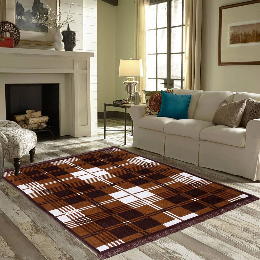 Zesture Brown Chenille Carpet Buy Zesture Brown Chenille Carpet