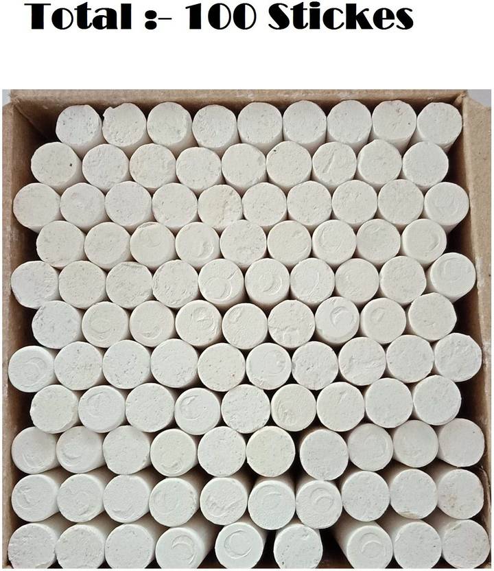 KaaHego Dustless Chalks White Limestone Slate Pencils DustFree50