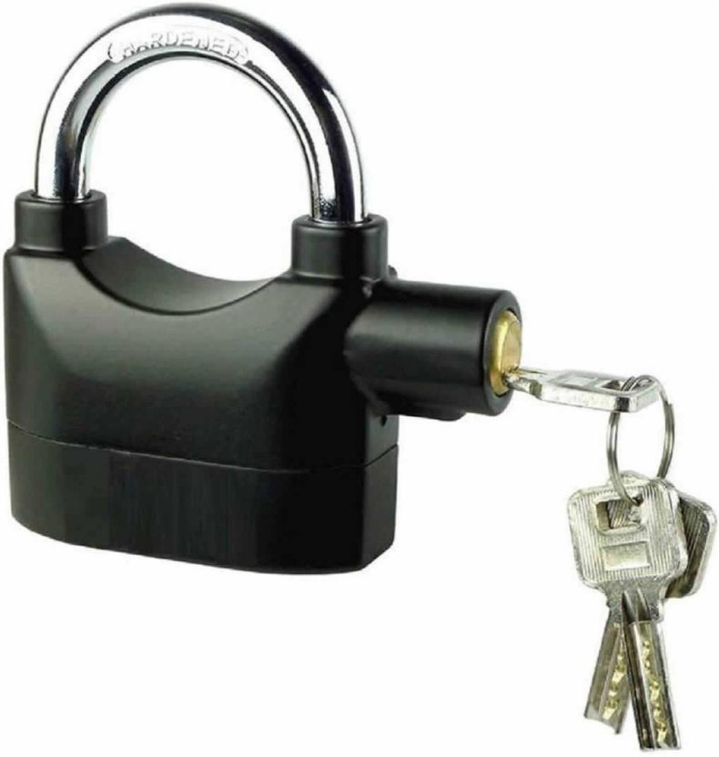 Zedex Security Pad Lock with Electronic Touch Siren Alarm Lock For Office Safety Lock(Black)