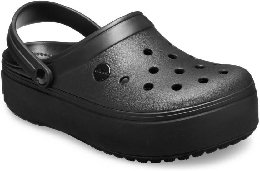 CROCS Crocband Platform Clog Women Black Clogs - Buy CROCS Crocband Platform  Clog Women Black Clogs Online at Best Price - Shop Online for Footwears in  India 