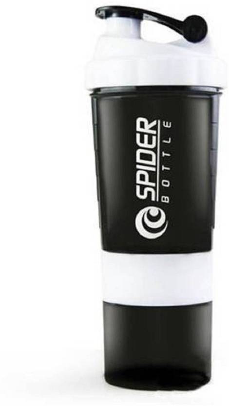 shaker bottle with storage compartment