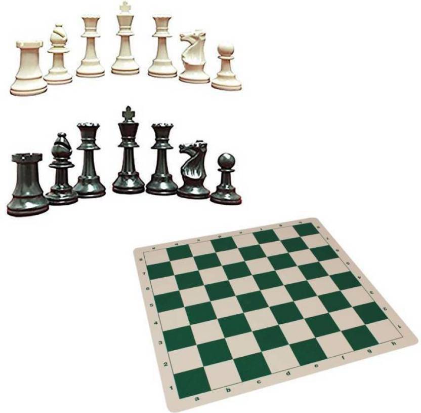 BEST QUALITY FOLDING CHESS MAT WITH COINS 45.72 cm