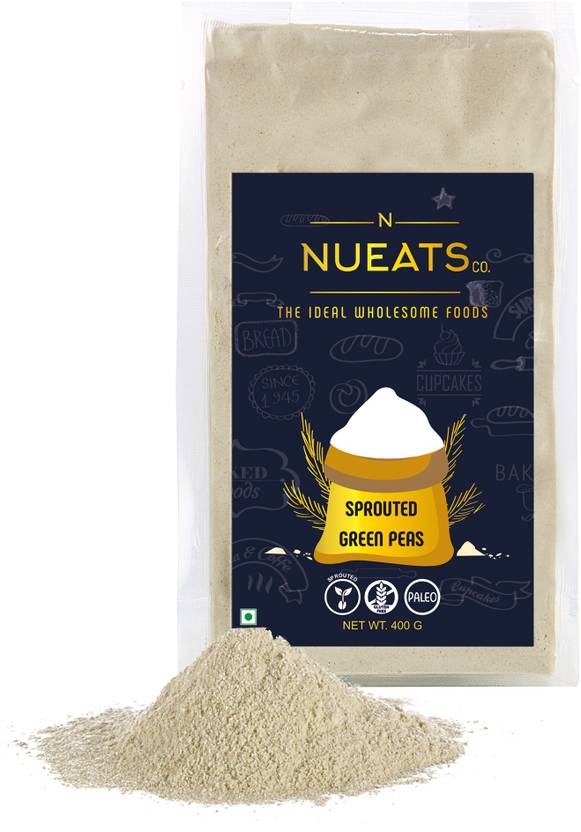 NUEATS CO. Sprouted Green Peas Flour 400gm Price in India Buy NUEATS