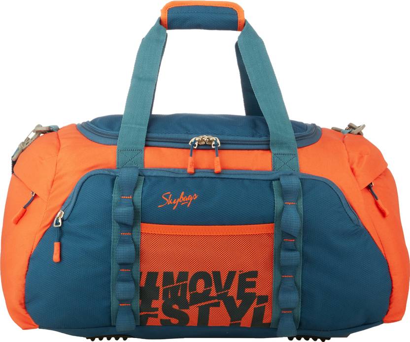 SKYBAGS (Expandable) Hustle Duffel Without Wheels Blue, Orange Price