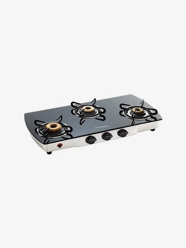 Hindware Primo Plus 3B Glass, Stainless Steel Manual Gas Stove Price in
