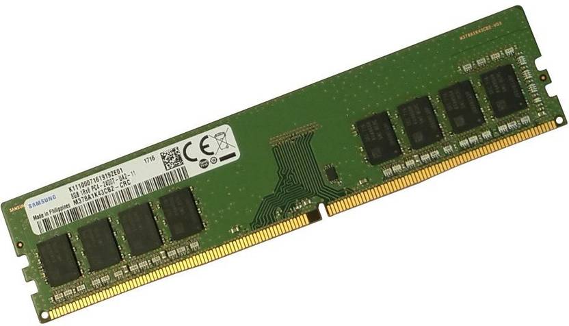 SAMSUNG 2400Mhz Desktop RAM DDR4 8 GB (Single Channel) PC (M378A1K43CB2 ...
